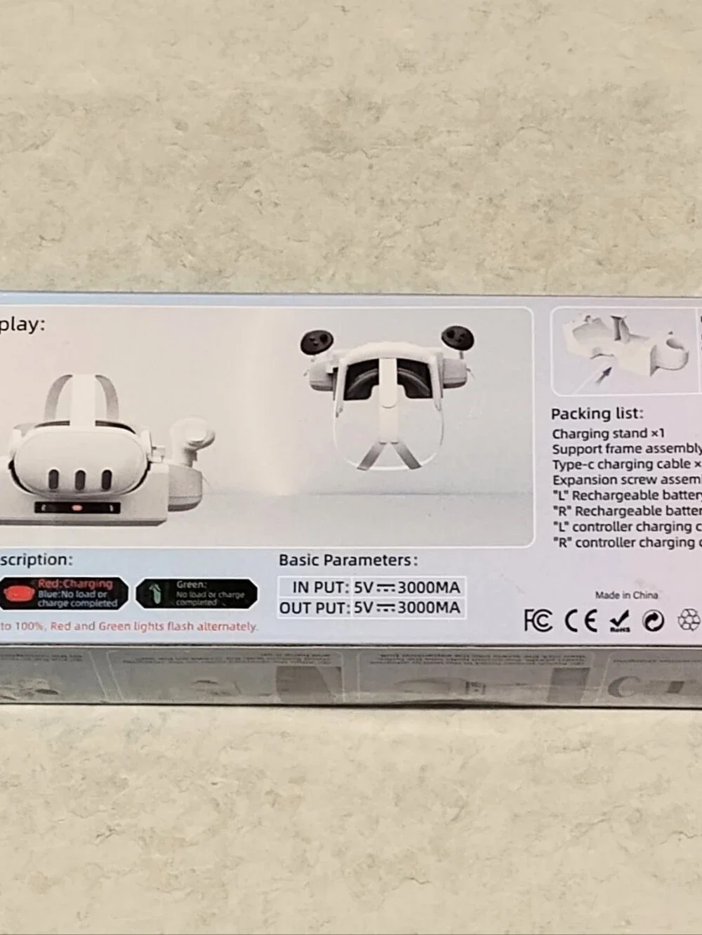 OCULUS/META QUEST 3 CHARGING DOCK & STAND FOR META QUEST 3 CONTROLLER & HEADSET